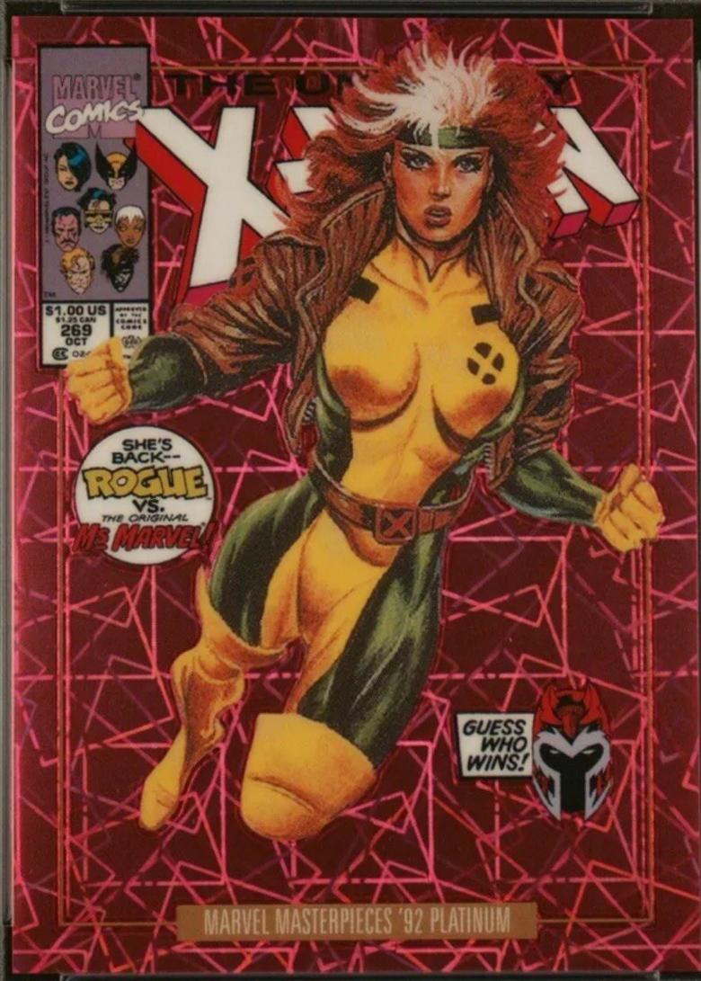 2024 SkyBox Masterpieces ’92 Platinum Rogue [Pink Lasers Variant] #79-V card