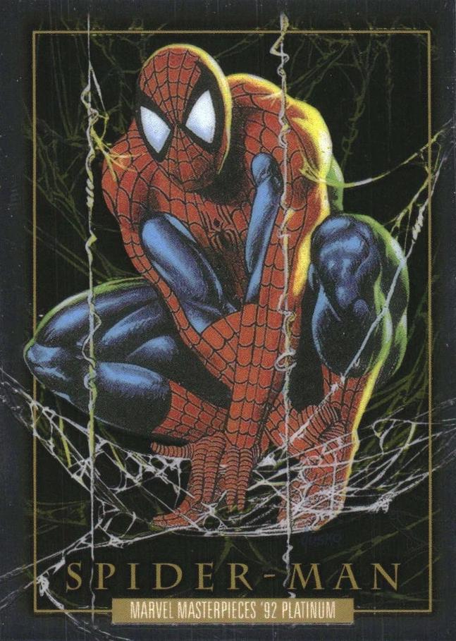 2024 SkyBox Masterpieces ’92 Platinum Spider-Man [Holofoil] #87 card
