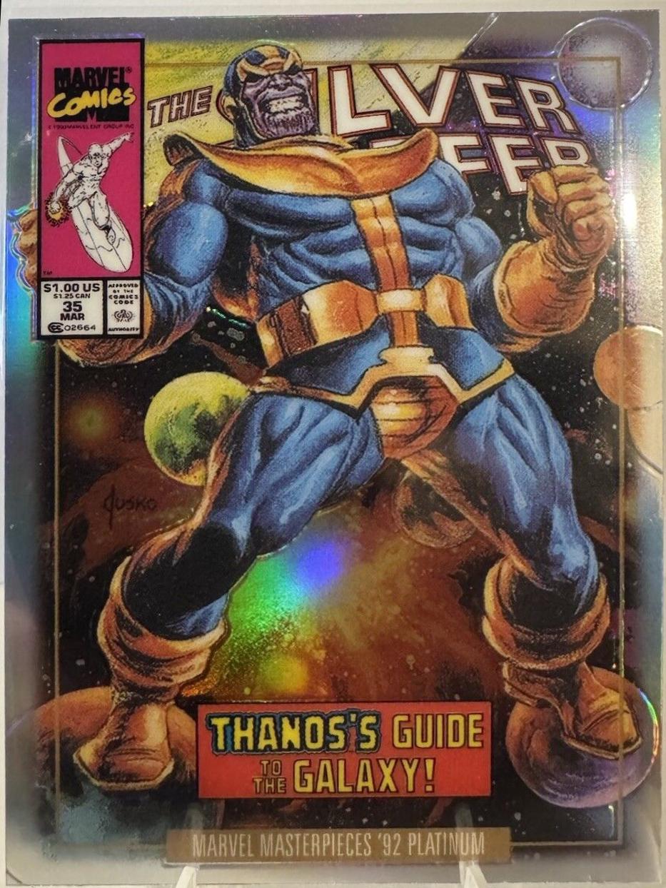 2024 SkyBox Masterpieces ’92 Platinum Thanos [Rainbow Variant] #83-V card