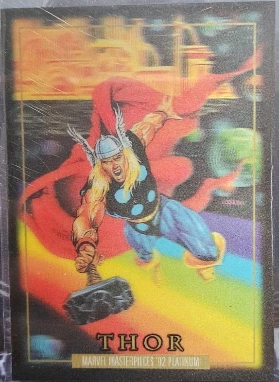 2024 SkyBox Masterpieces ’92 Platinum Thor [Lenticular] #92 card