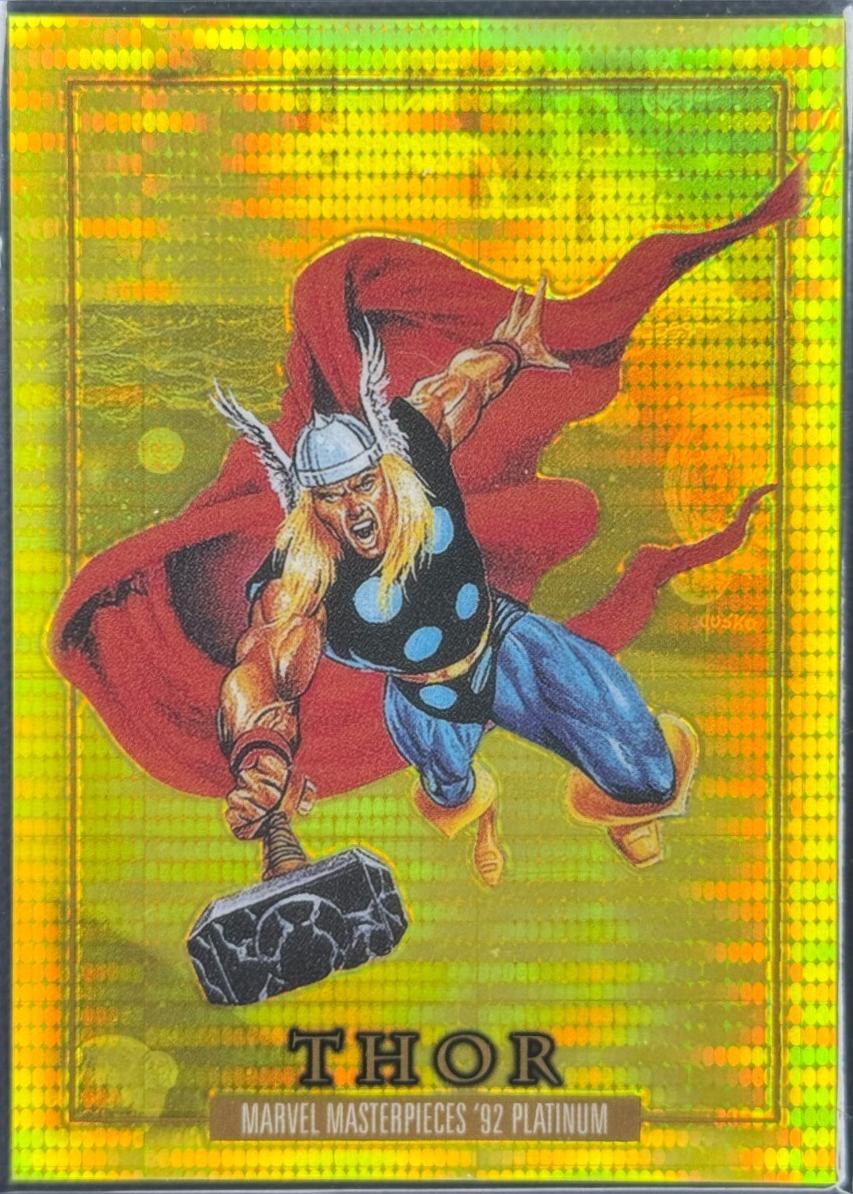 2024 SkyBox Masterpieces ’92 Platinum Thor [Seismic Gold] #92 card