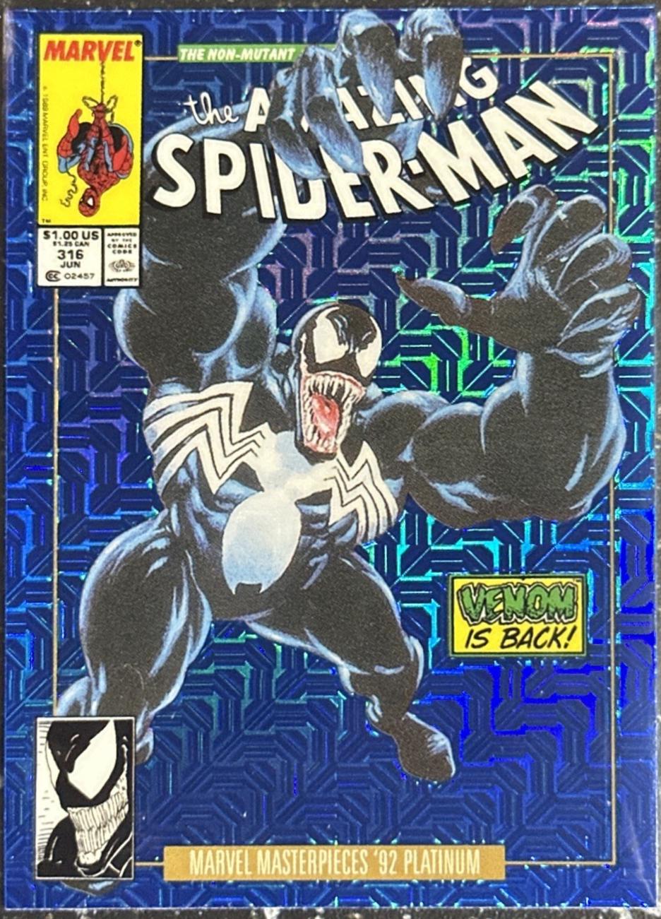 2024 SkyBox Masterpieces ’92 Platinum Venom [Blue Traxx Variant] #97-V card