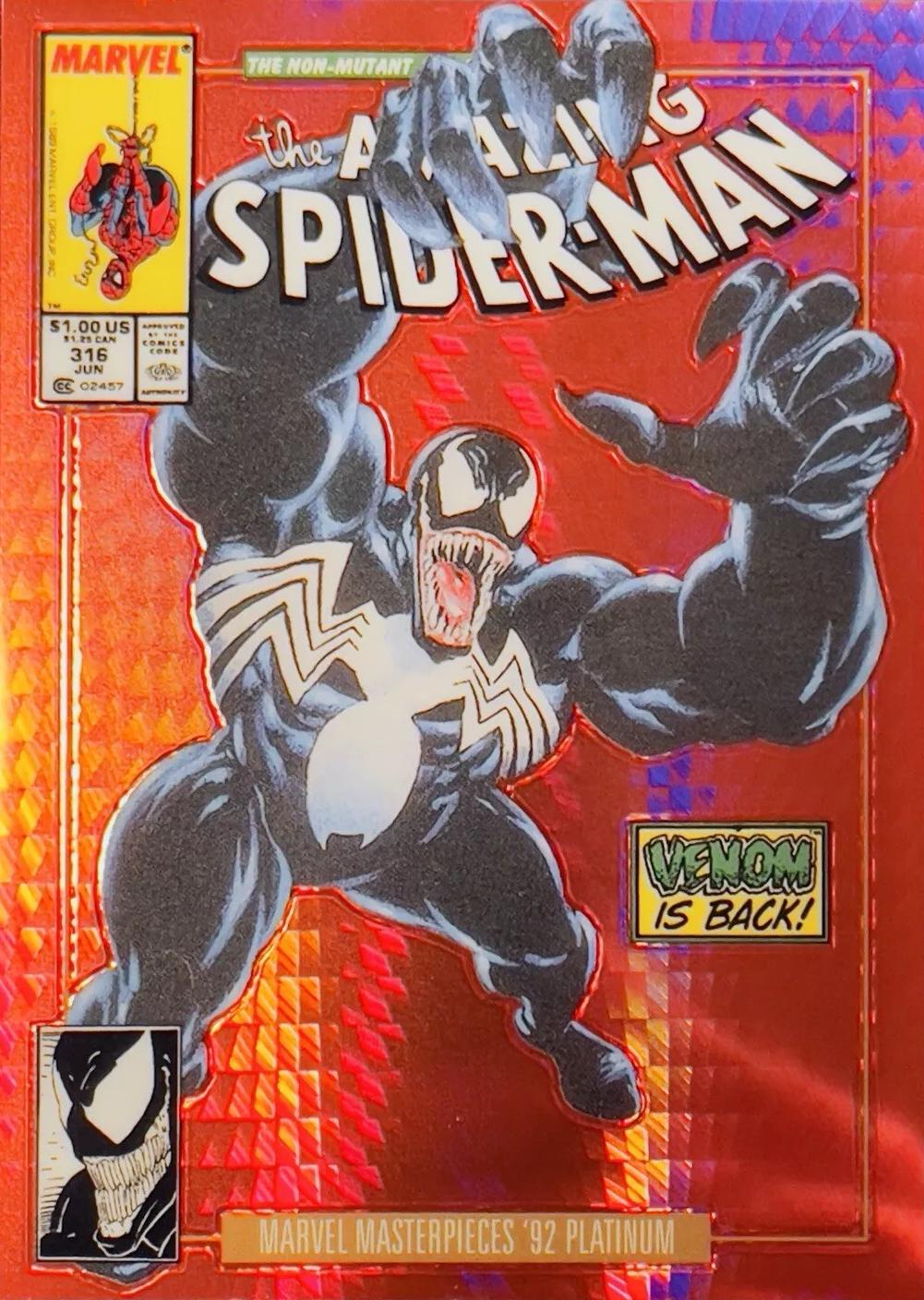 2024 SkyBox Masterpieces ’92 Platinum Venom [Red Prism Variant] #97-V card
