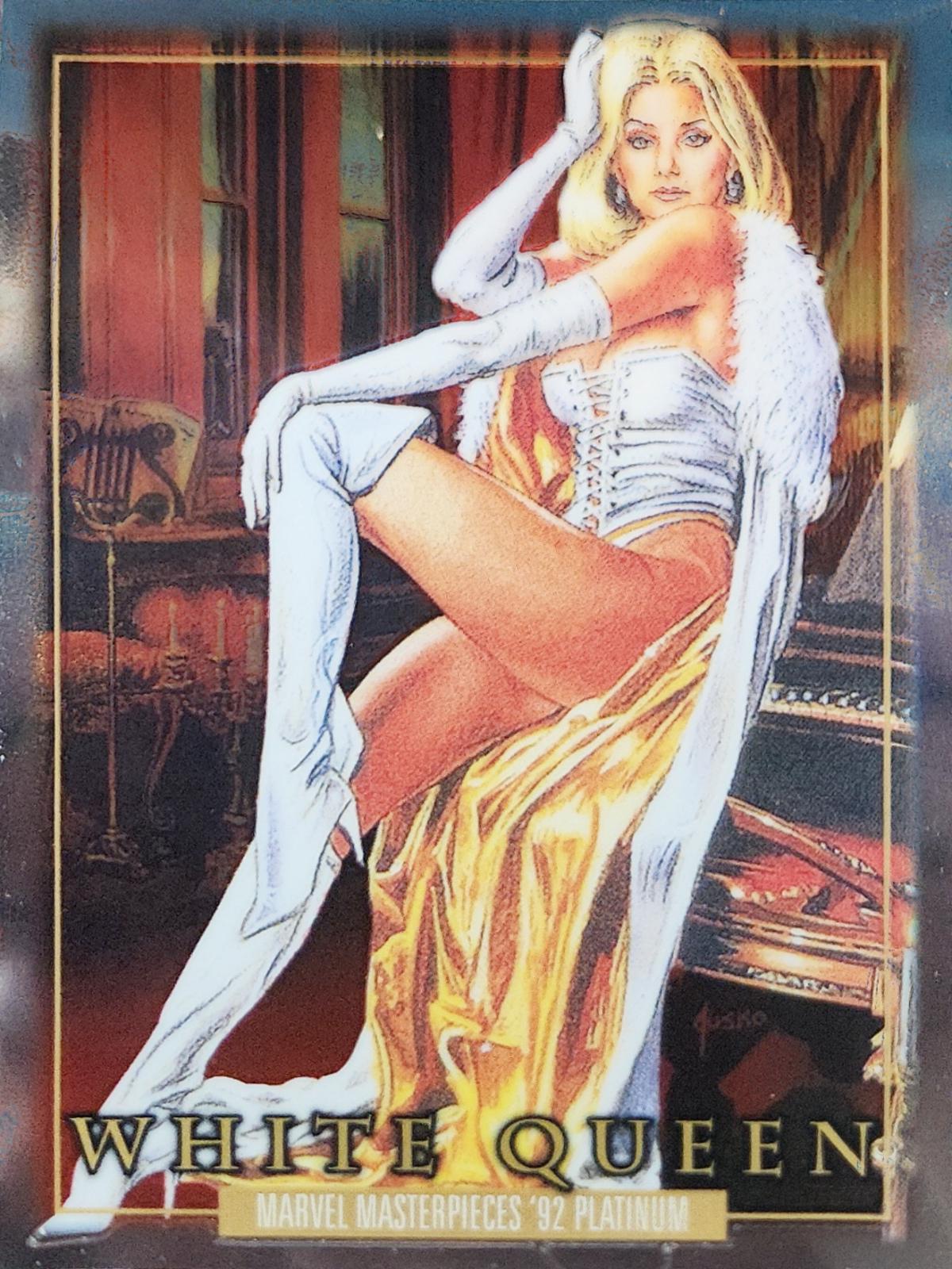 2024 SkyBox Masterpieces ’92 Platinum White Queen #95 card