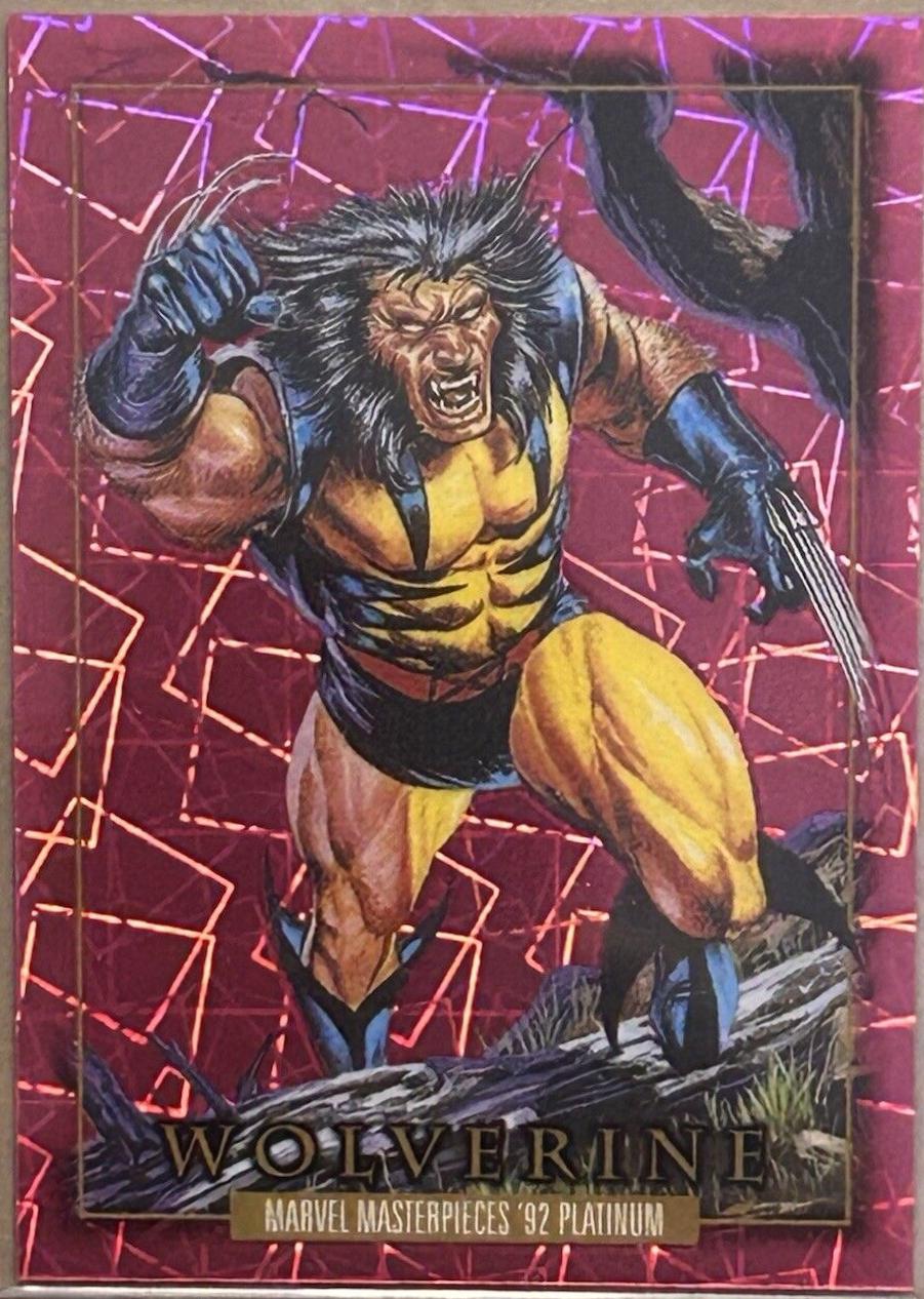 2024 SkyBox Masterpieces ’92 Platinum Wolverine [Pink Lasers] #94 card