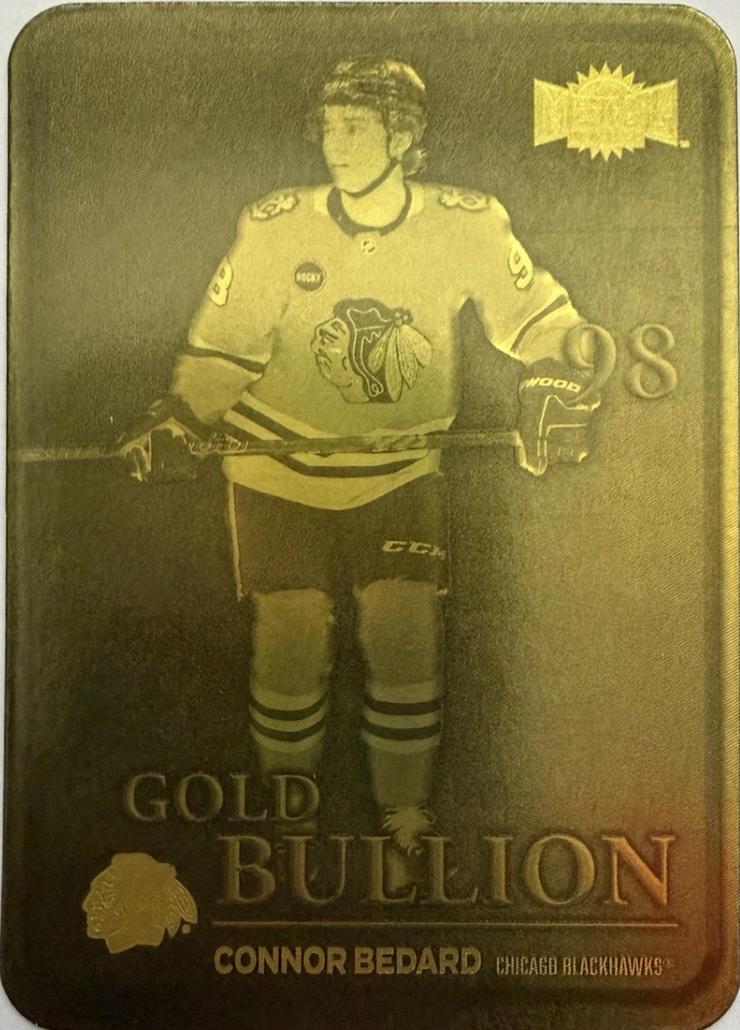 2024 SkyBox Metal Universe Gold Bullion Connor Bedard #GB-2 card