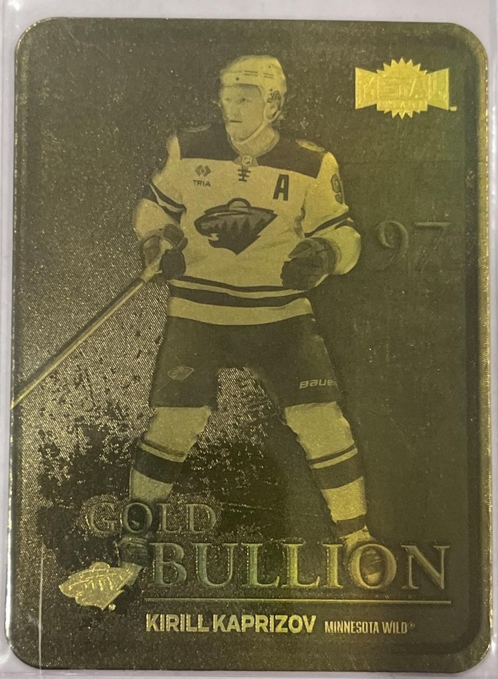 2024 SkyBox Metal Universe Gold Bullion Kirill Kaprizov #GB-3 card