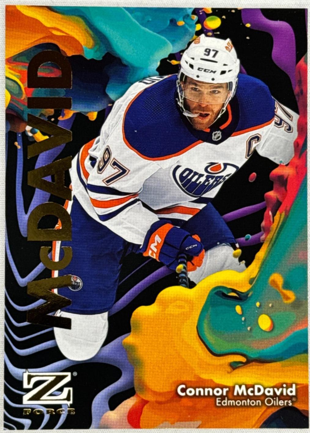 2024 SkyBox Metal Universe Z-Force Connor McDavid #19 card