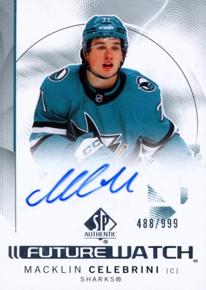 2024 SP Authentic Macklin Celebrini [Autograph] #184 card