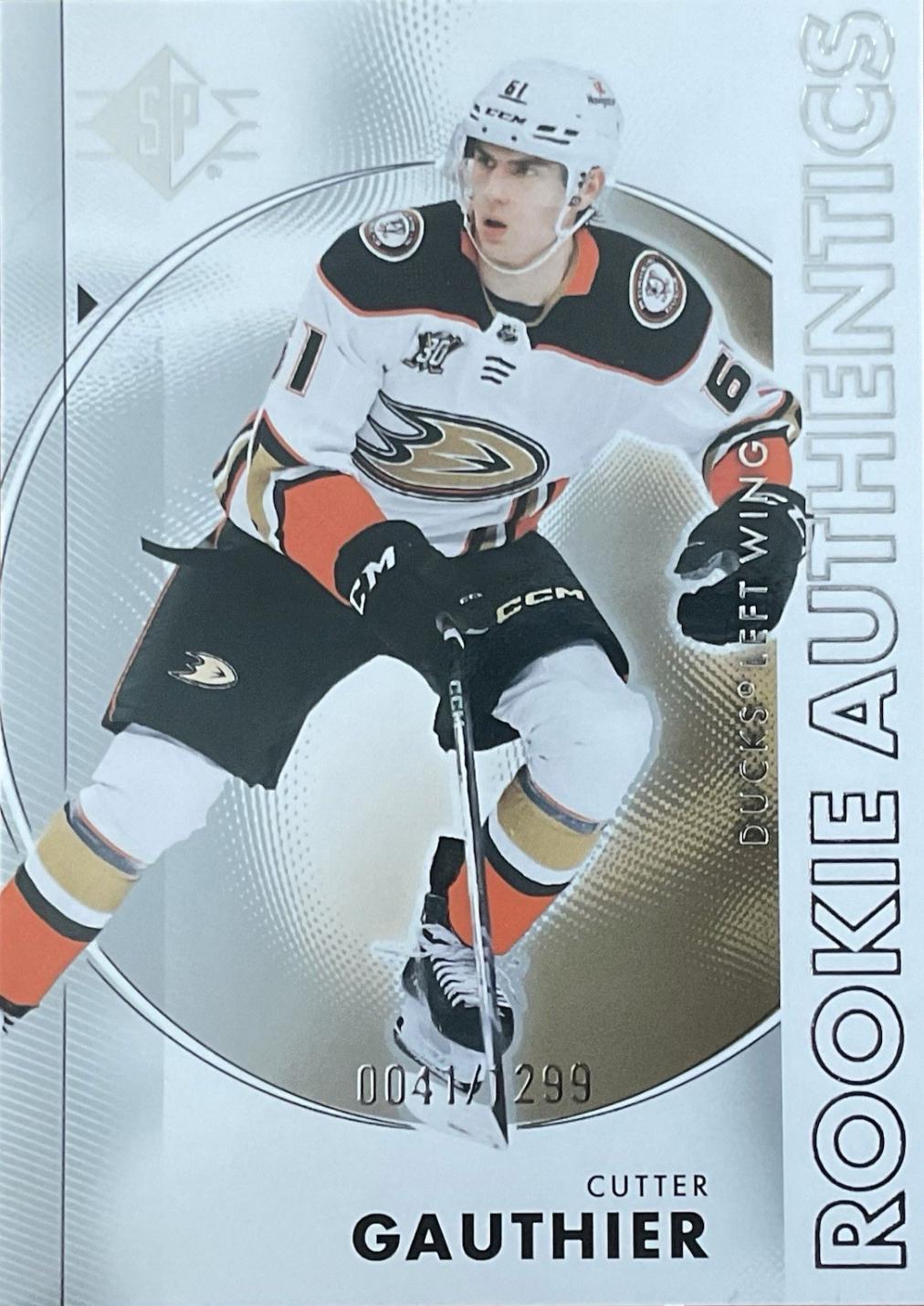 2024 SP Cutter Gauthier [Rookie Authentics Jersey] #124 card