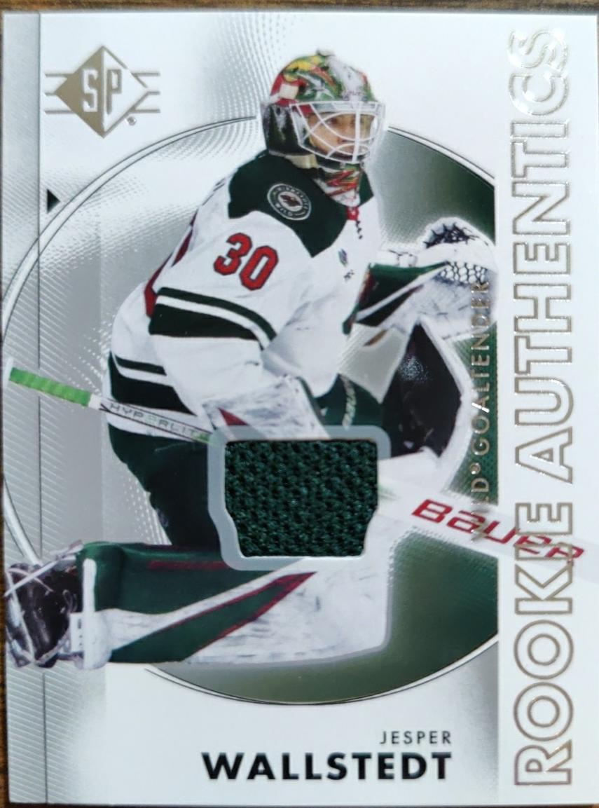 2024 SP Jesper Wallstedt [Rookie Authentics Jersey] #102 card