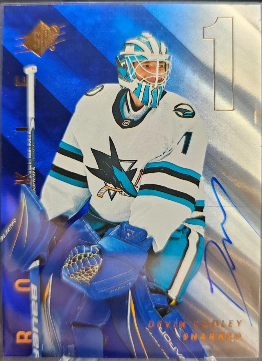2024 SPx Devin Cooley [Blue Autograph] #108 card