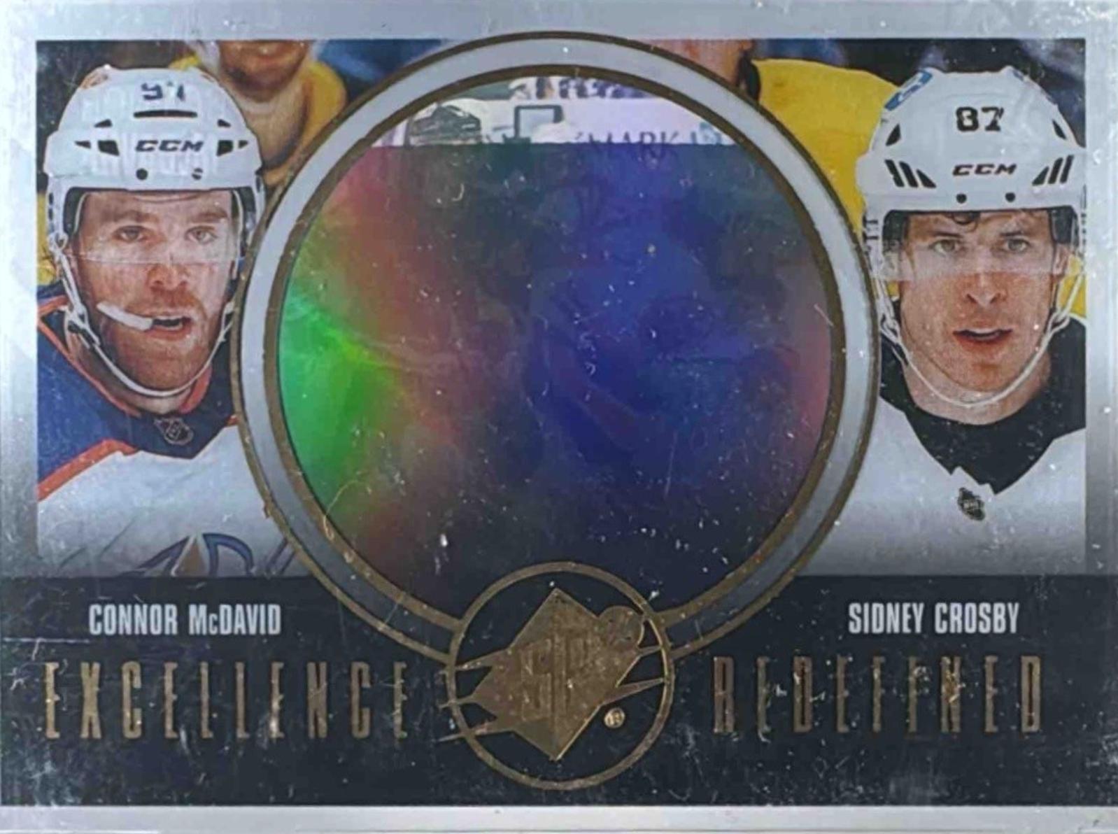 2024 SPx Excellence Redefined Connor McDavid / Sidney Crosby #EX-6 card