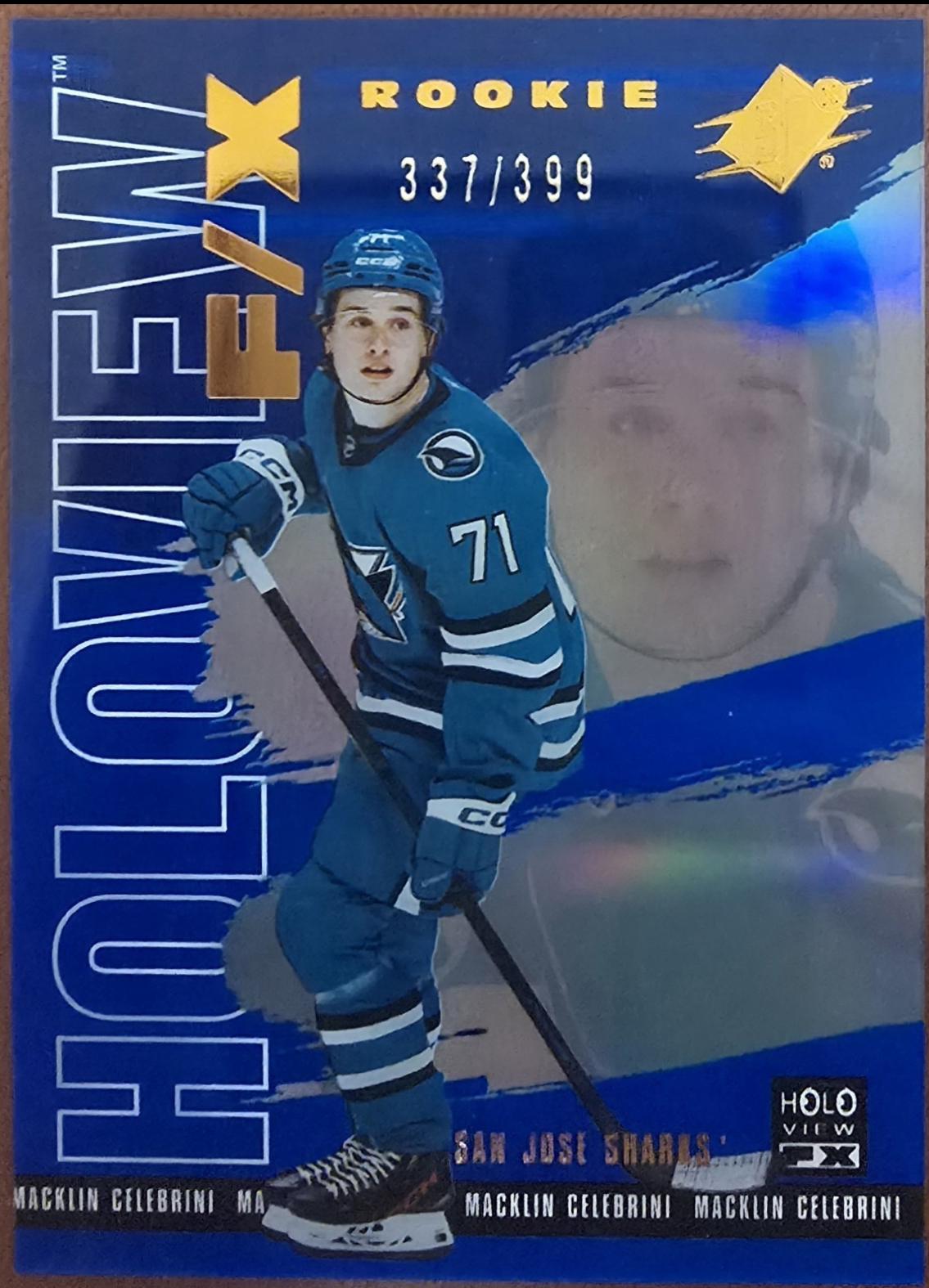 2024 SPx Holoview FX Macklin Celebrini [Blue] #HV-48 card