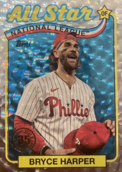2024 Topps 1989 All-Stars Bryce Harper [Foil] #89ASB-40 card