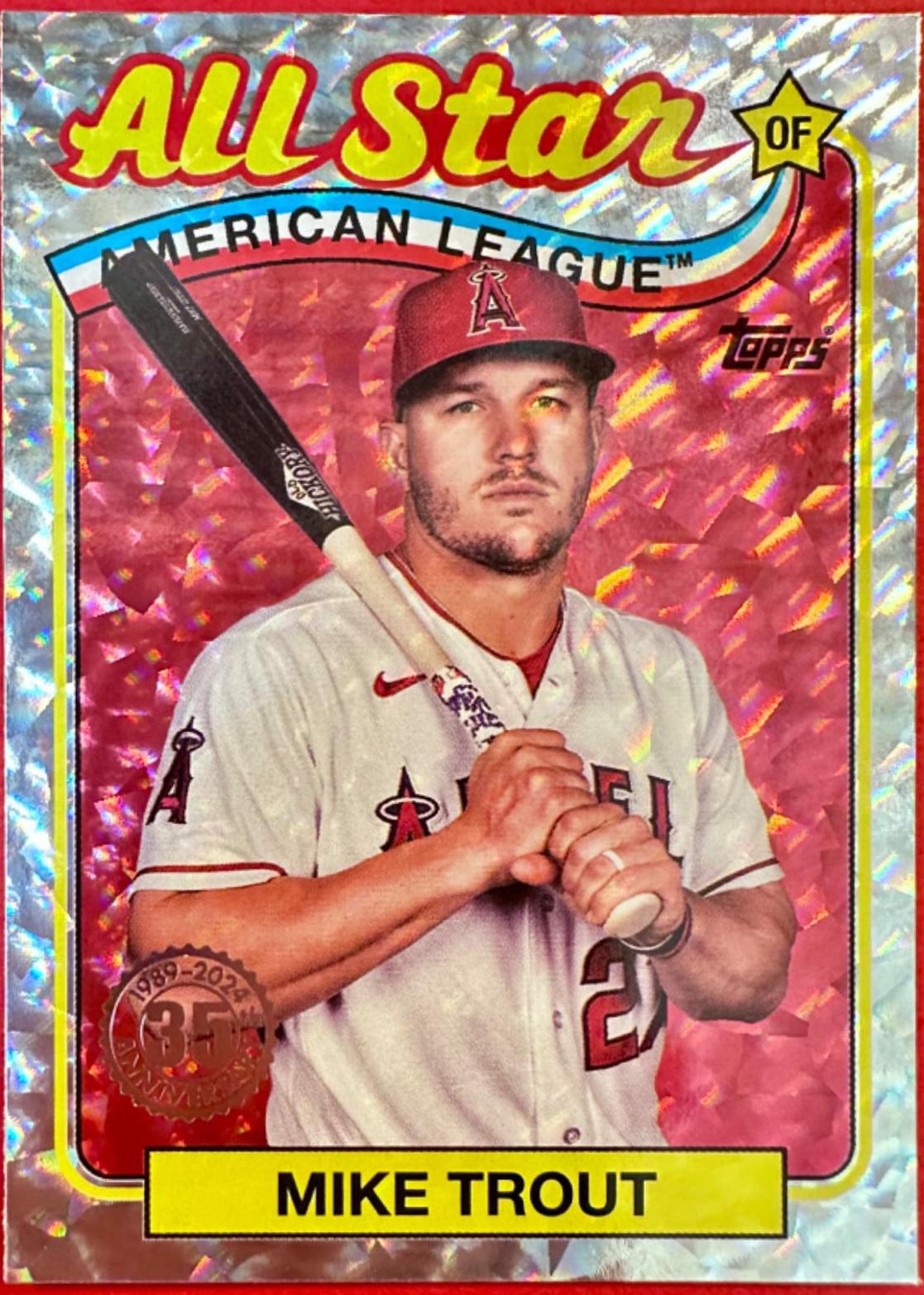 2024 Topps 1989 All-Stars Mike Trout [Foil] #89ASB-50 card