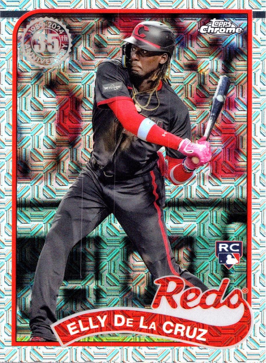 2024 Topps 1989 Chrome Silver Pack Elly De La Cruz #2T89C-50 card
