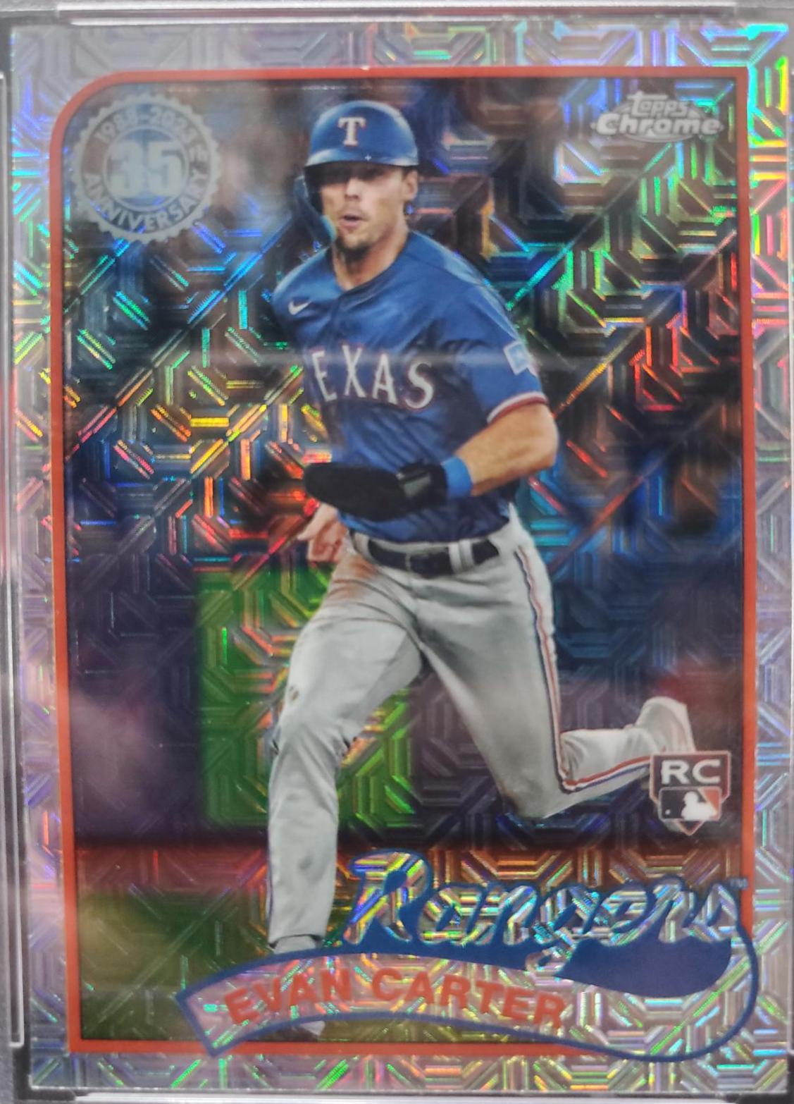 2024 Topps 1989 Chrome Silver Pack Evan Carter #T89C-21 card
