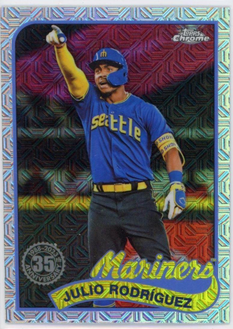 2024 Topps 1989 Chrome Silver Pack Julio Rodriguez #T89C-44 card