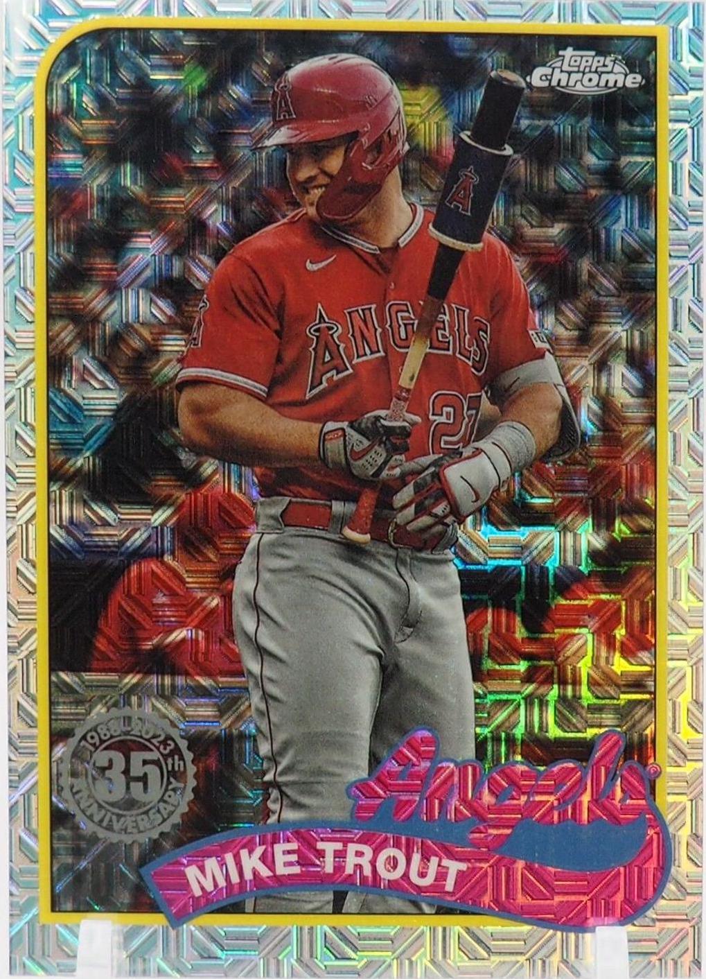 2024 Topps 1989 Chrome Silver Pack Mike Trout #T89C-17 card