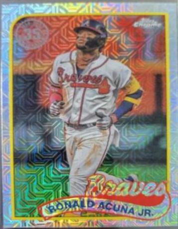2024 Topps 1989 Chrome Silver Pack Ronald Acuna Jr. #T89C-28 card