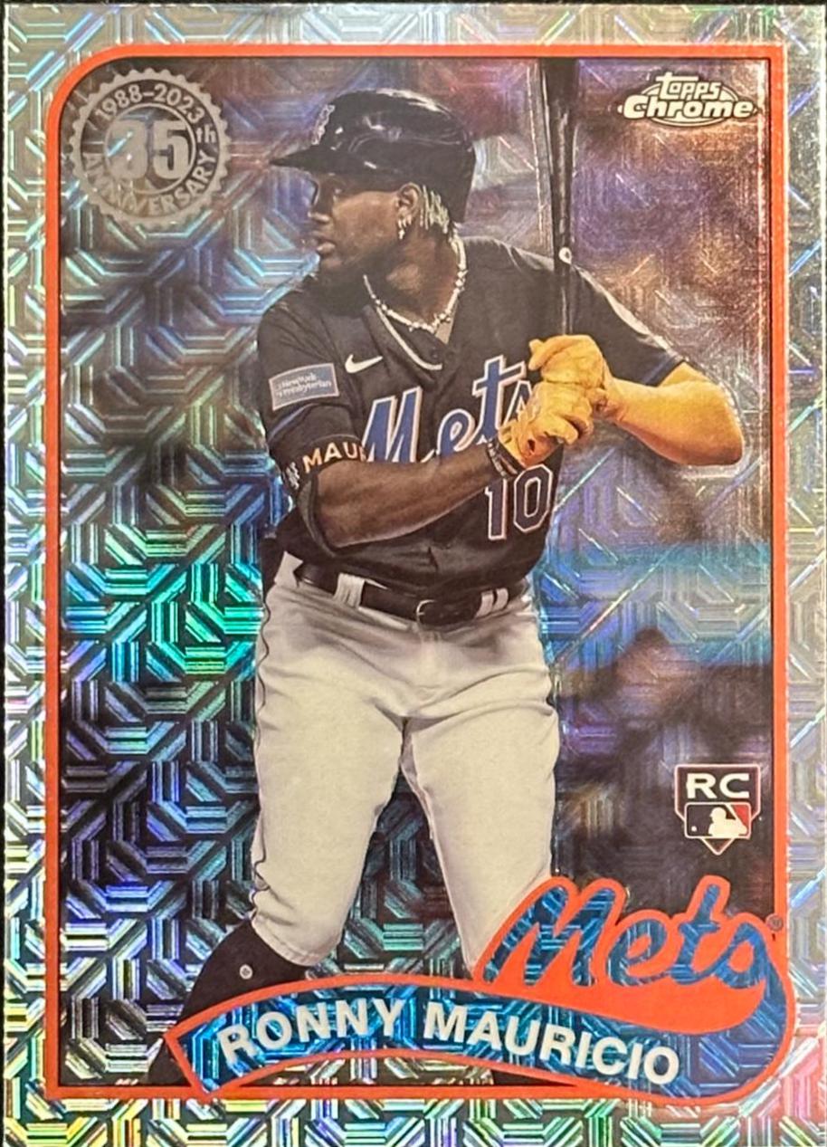 2024 Topps 1989 Chrome Silver Pack Ronny Mauricio #T89C-3 card