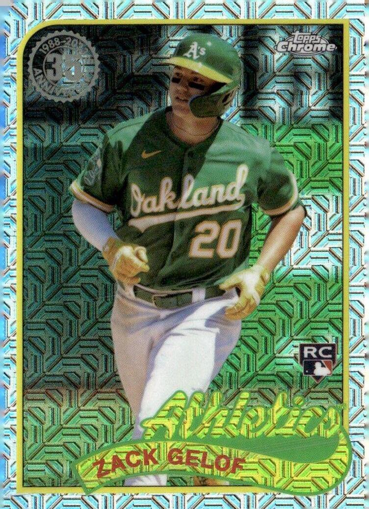 2024 Topps 1989 Chrome Silver Pack Zack Gelof #T89C-1 card