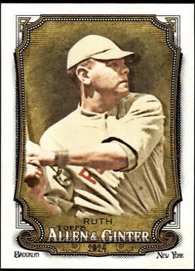 2024 Topps Allen & Ginter Babe Ruth #198 card