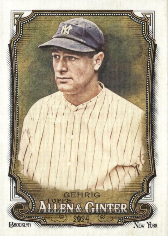 2024 Topps Allen & Ginter Lou Gehrig #129 card