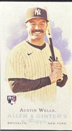 2024 Topps Allen & Ginter Rookie Design Variation Mini Austin Wells #RD-19 card