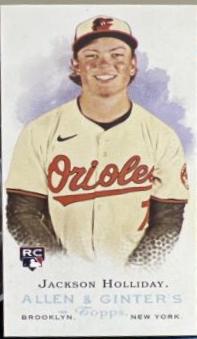 2024 Topps Allen & Ginter Rookie Design Variation Mini Jackson Holliday #RD-15 card