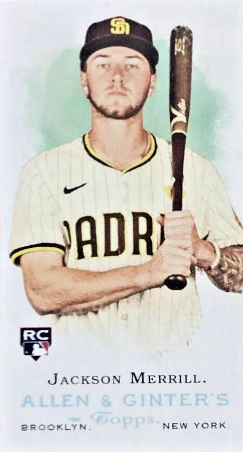2024 Topps Allen & Ginter Rookie Design Variation Mini Jackson Merrill #RD-6 card