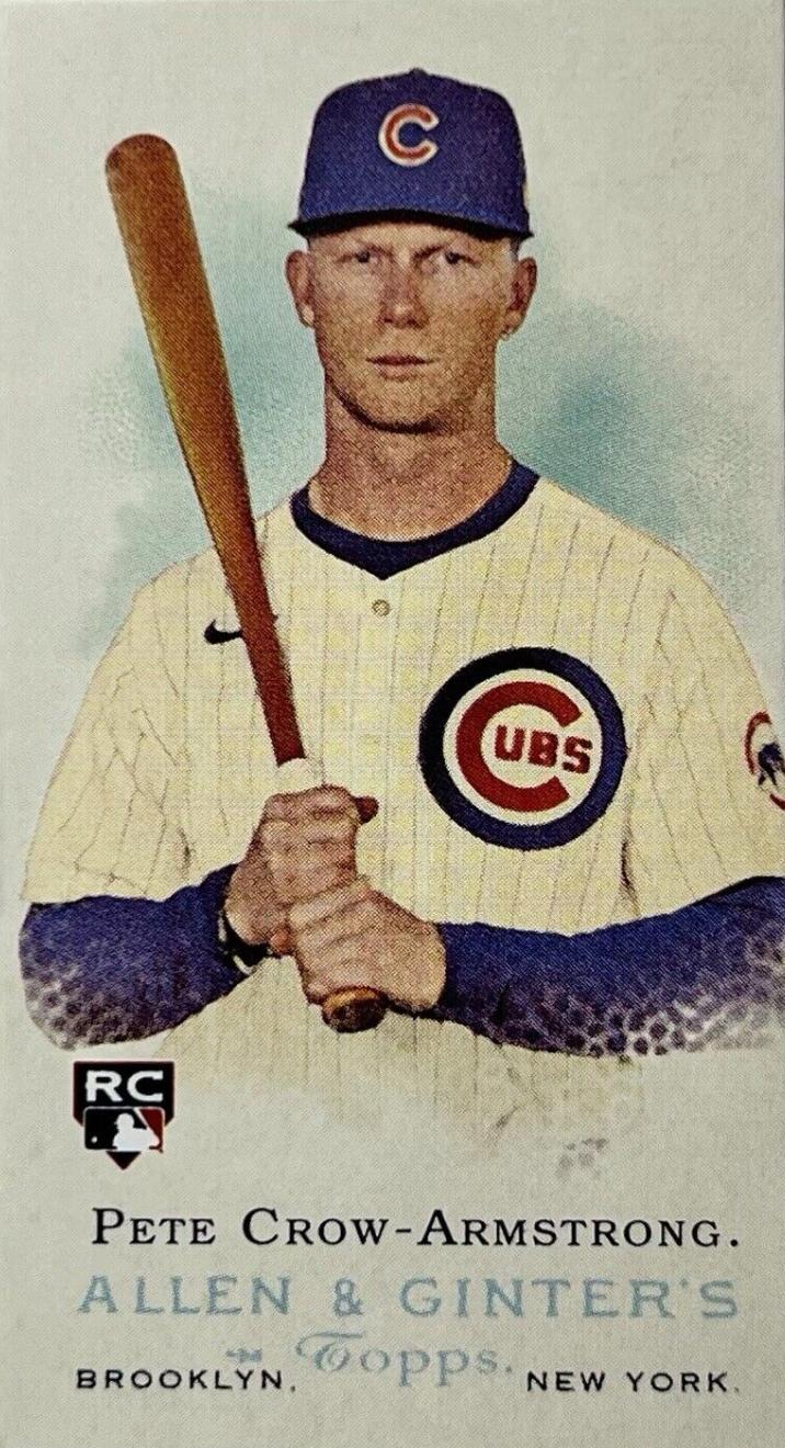 2024 Topps Allen & Ginter Rookie Design Variation Mini Pete Crow-Armstrong #RD-3 card
