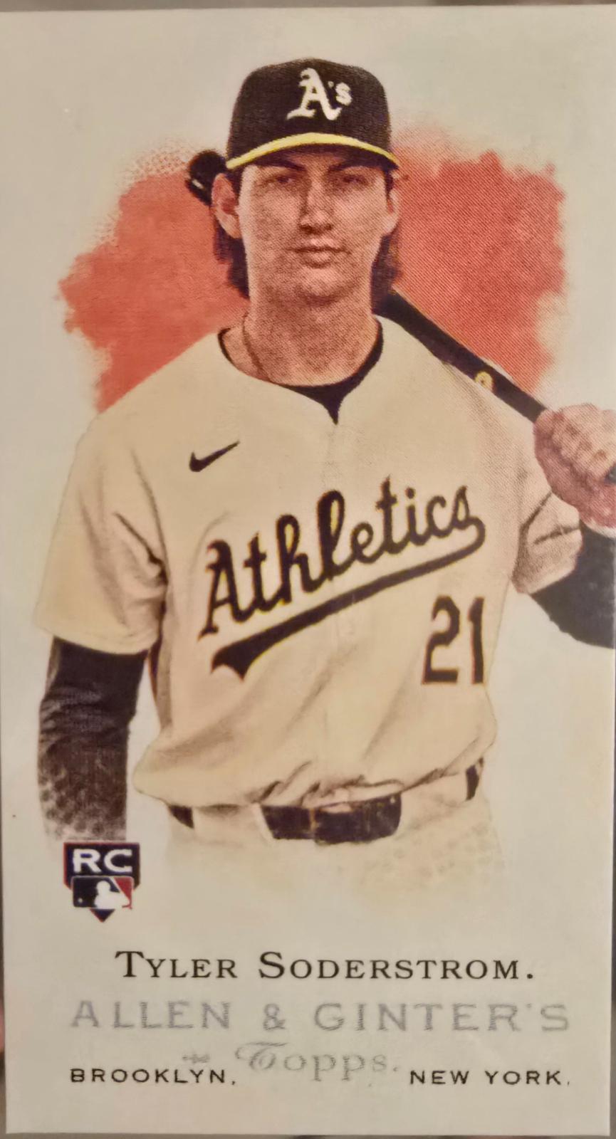 2024 Topps Allen & Ginter Rookie Design Variation Mini Tyler Soderstrom #RD-8 card