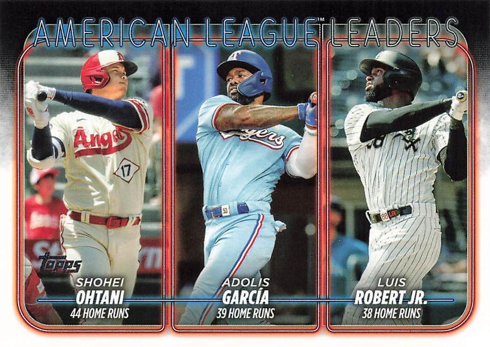 2024 Topps American League Leaders Home Runs #179 card