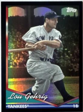 2024 Topps Archives Lou Gehrig [Black Foilboard] #201 card