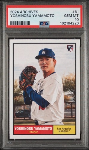 2024 Topps Archives Yoshinobu Yamamoto #61 card
