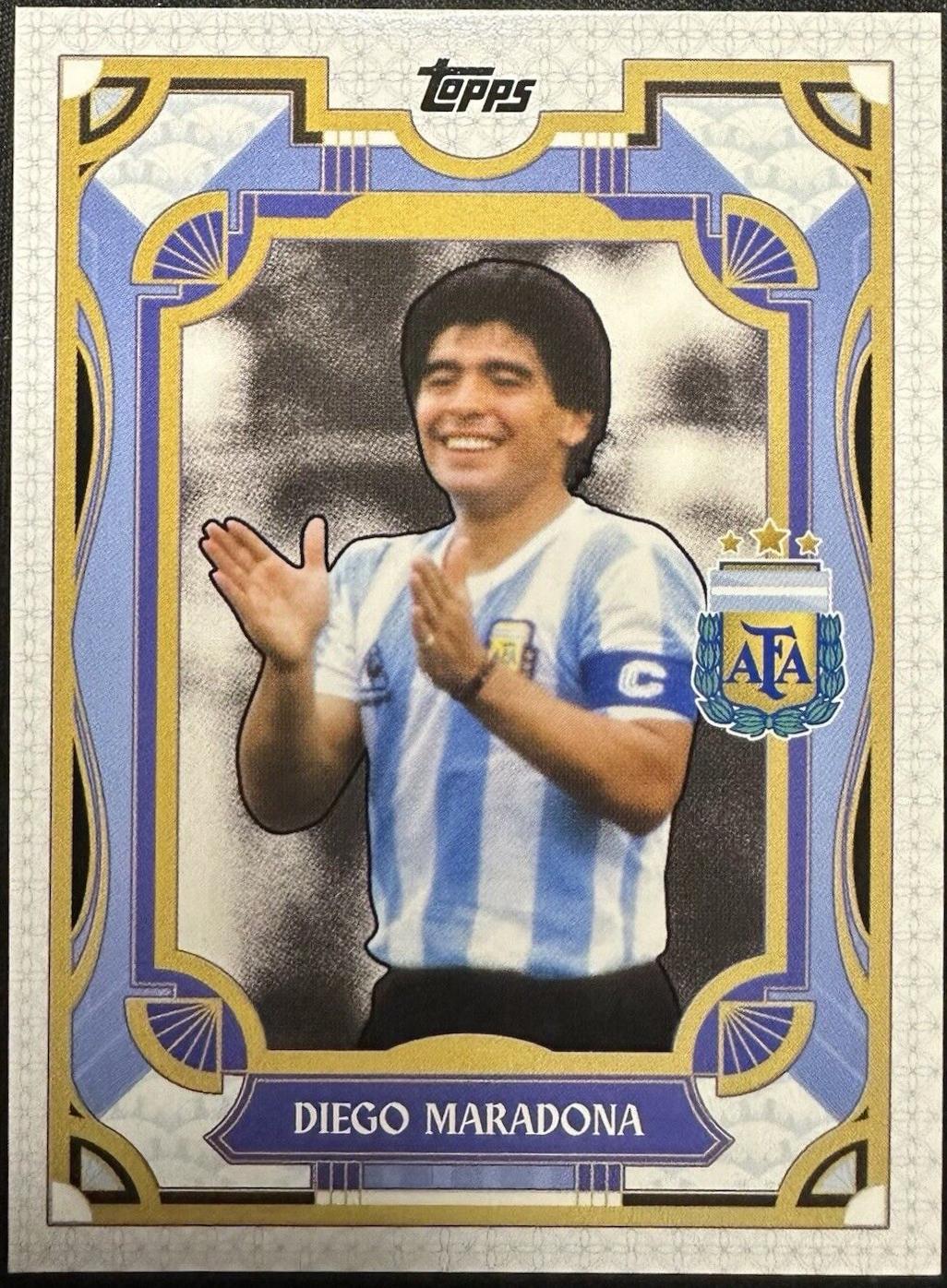 2024 Topps Argentina Team Set Diego Maradona #35 card