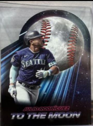 2024 Topps Big League Baseball To the Moon Die-Cut Julio Rodriguez #TM-44 card