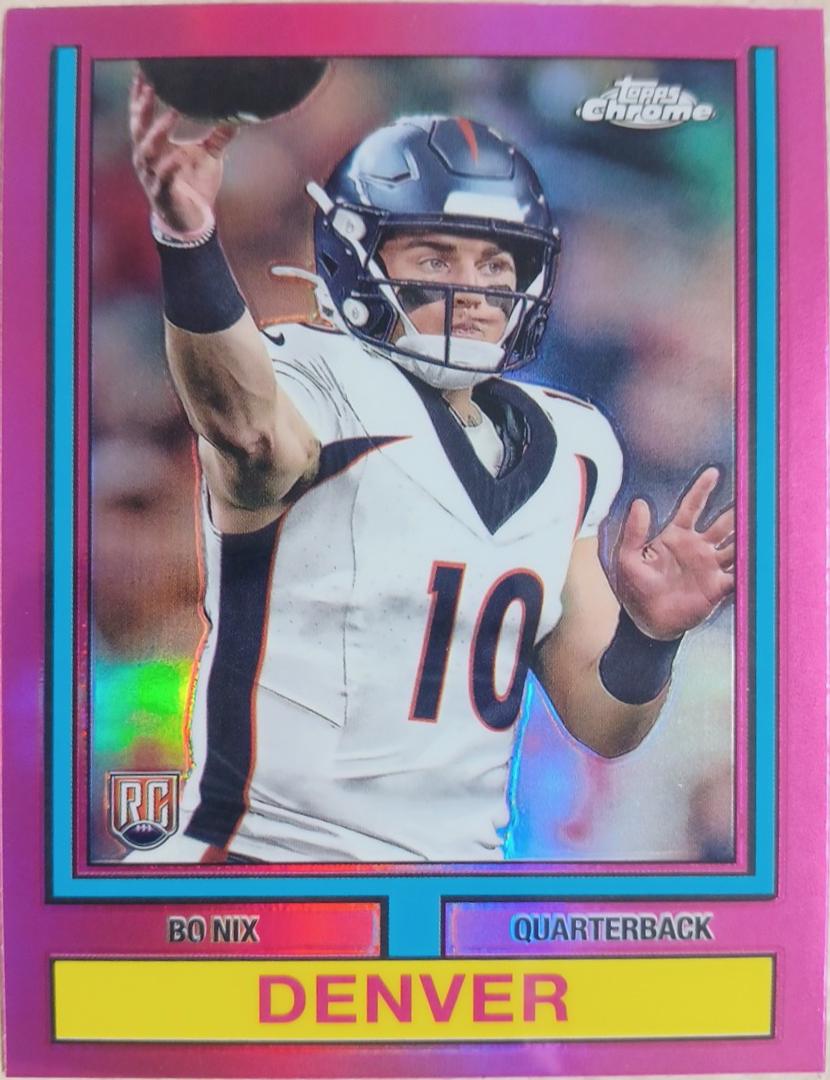 2024 Topps Chrome 1974 Bo Nix [Refractor] #74TF-4 card