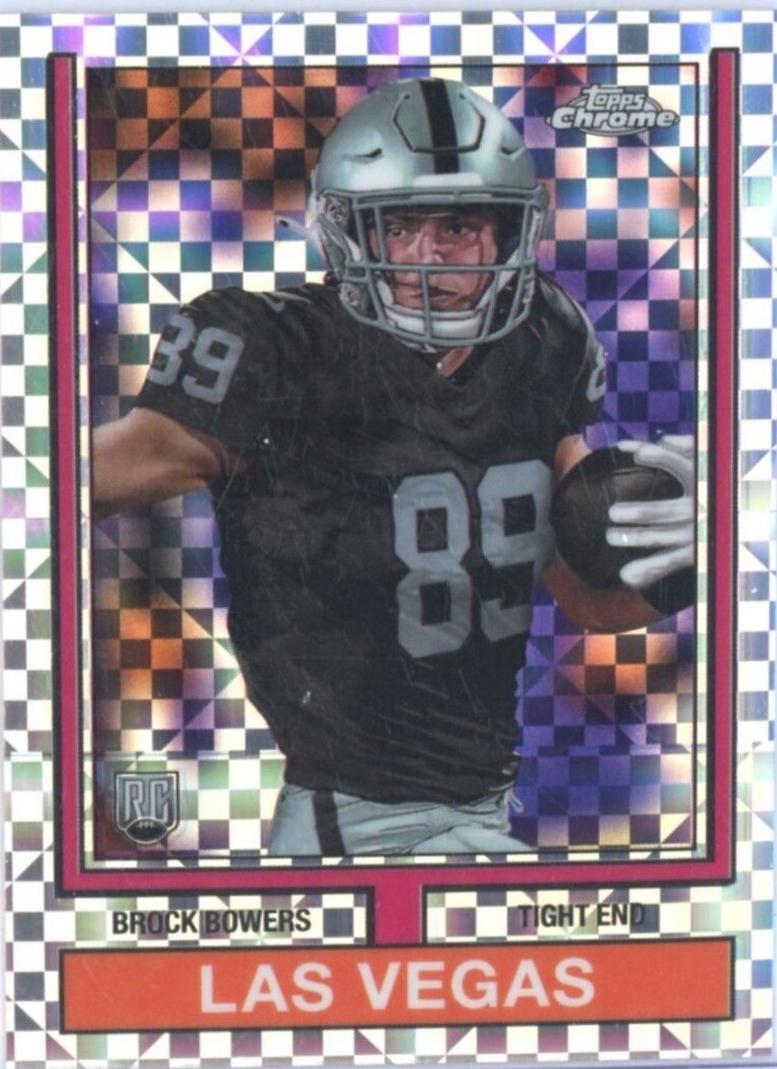 2024 Topps Chrome 1974 Brock Bowers [X-Fractor] #74TF-12 card