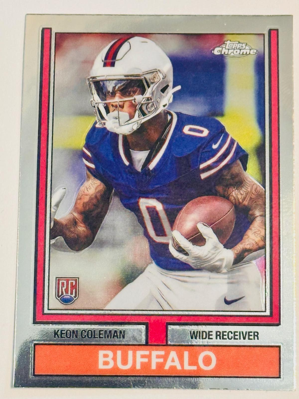 2024 Topps Chrome 1974 Keon Coleman #74TF-6 card
