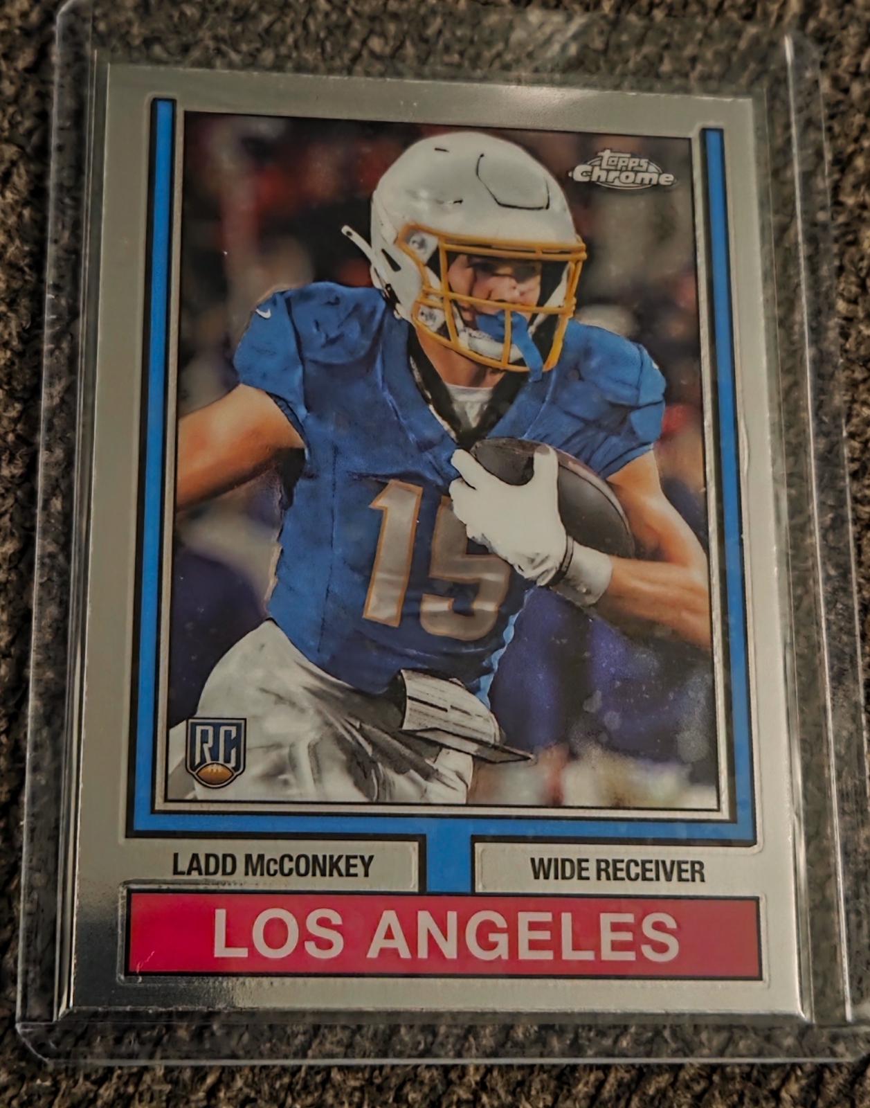 2024 Topps Chrome 1974 Ladd McConkey #74TF-10 card