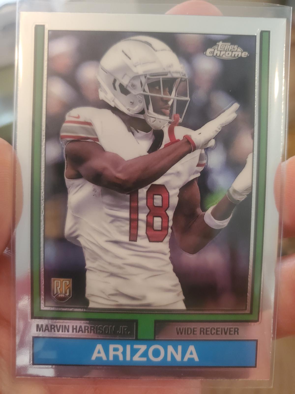 2024 Topps Chrome 1974 Marvin Harrison Jr. #74TF-5 card