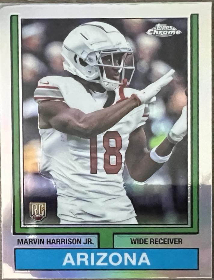 2024 Topps Chrome 1974 Marvin Harrison Jr. [Refractor] #74TF-5 card