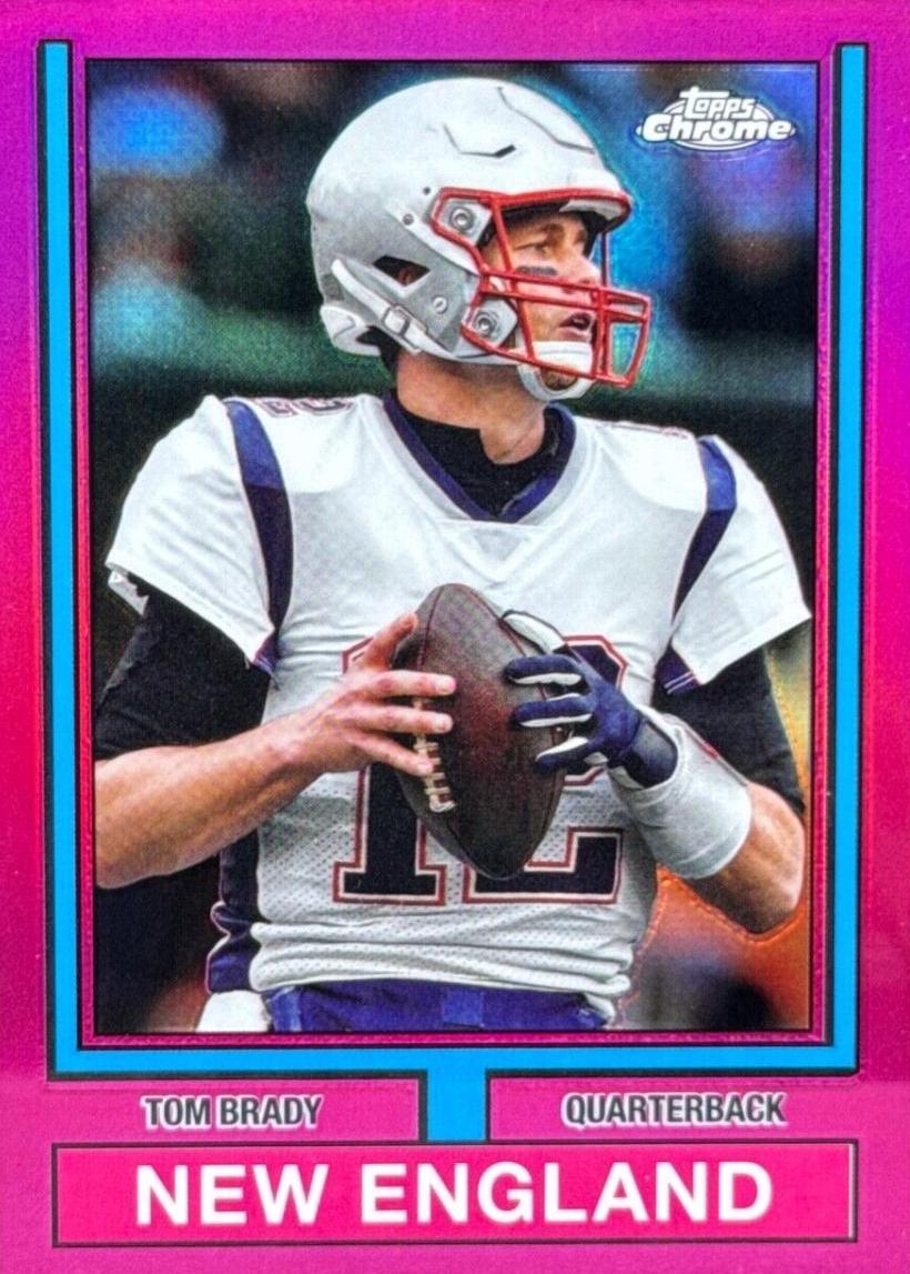 2024 Topps Chrome 1974 Tom Brady [Pink Refractor] #74TF-16 card