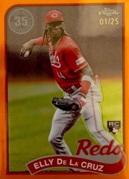 2024 Topps Chrome 1989 Elly De La Cruz [Orange] #89CB-11 card