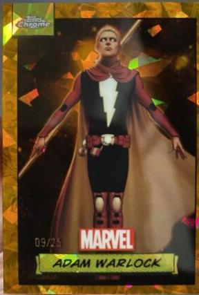 2024 Topps Chrome Adam Warlock [Orange Sapphire] #4 card
