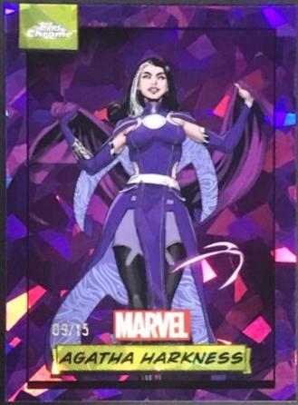 2024 Topps Chrome Agatha Harkness [Purple Sapphire] #116 card