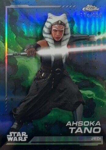 2024 Topps Chrome Ahsoka Tano [Blue Refractor] #1 card